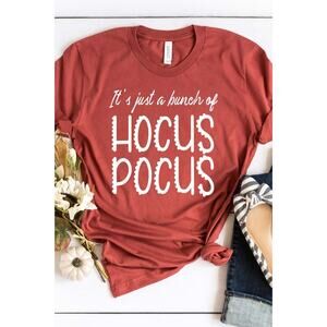 Orange Hocus Pocus Fall Halloween Tee -L